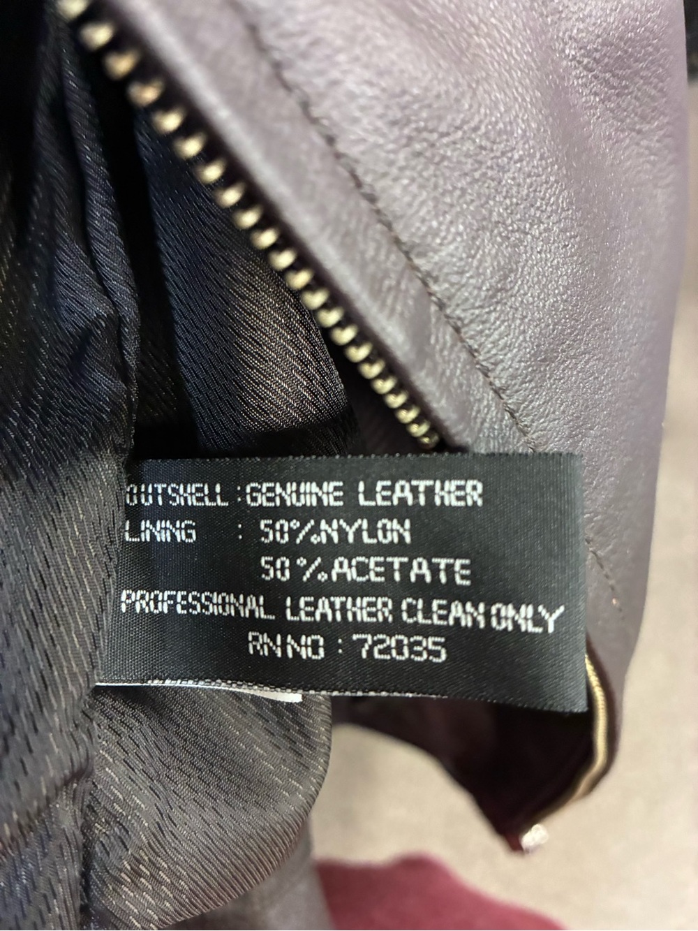 Adler Collection Vintage Women’s Dark Brown Leather Zip Jacket - Picture 5 of 5